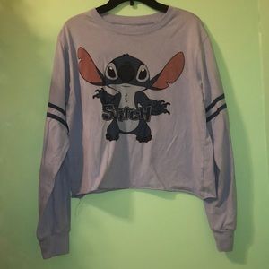 long sleeve crop top